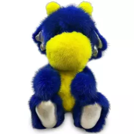 Дракон из меха норки, синий